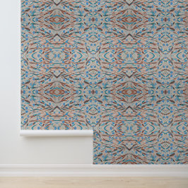 Papel Pintado Brown Tiene El Abstracto Del Blues Peel & Stick