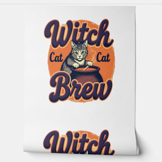Papel Pintado Bruja de gatos (Desenrollar)