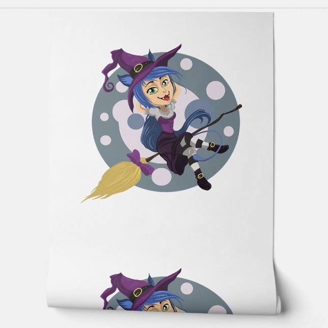 Papel Pintado bruja halloween (Desenrollar)