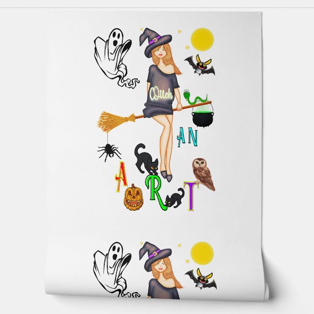 Papel Pintado Bruja y arte (Desenrollar)