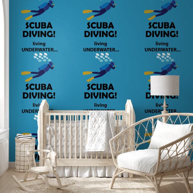 Papel Pintado Buceo Scuba Vida Subacuática Buceo (Niños)