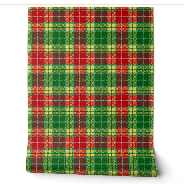 Papel Pintado Buchanan Tartan Plaid Scottish Clan (Desenrollar)