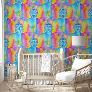 Papel Pintado Buddha Energy - Acuarela de patrón transparente 1