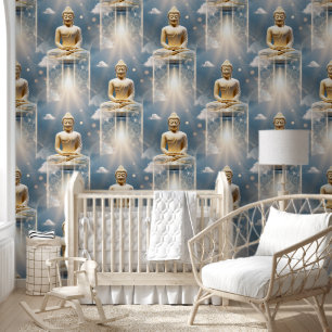 Papel Pintado Buddha Energy - Acuarela patrón transparente 12