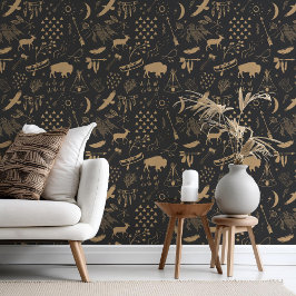 Papel Pintado Búfalo Adventures Tan sobre cualquier ID de fondo5