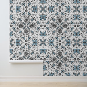 Papel Pintado Bugs, negro y azul