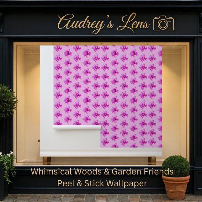 Papel Pintado Bumblebee on Pink Cosmos Flower (Subido por el creador)