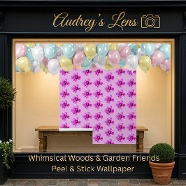 Papel Pintado Bumblebee on Pink Cosmos Flower