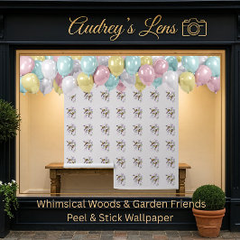 Papel Pintado Bumblebees & Chinese Lilac Peel & Stick