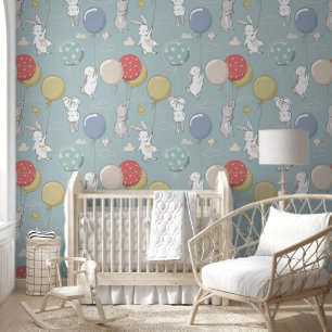 Papel Pintado Bunnies Bunny Bunnies Balón Globo Cubierta de pare