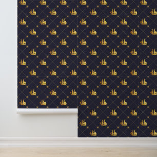 Papel Pintado Buque de oro
