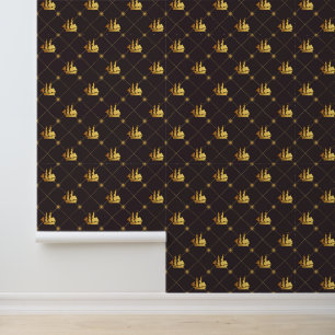 Papel Pintado Buque de oro
