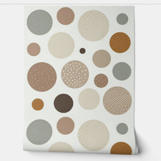 Papel Pintado Burbujas de tono beige