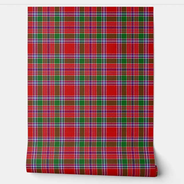 Papel Pintado Burrell Tartan Plaid Scottish Clan (Desenrollar)