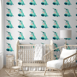 Papel Pintado Burrito Bebé Divertido