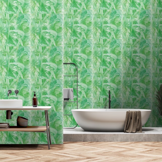 Papel Pintado Burst of Green (Baño)
