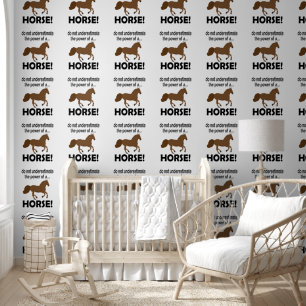 Papel Pintado Caballo Animal Lindo Divertido Caballo