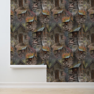 Papel Pintado Cabina de piedra de familia rusa