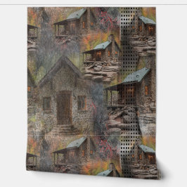 Papel Pintado Cabina de piedra de familia rusa