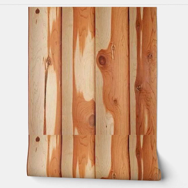 Papel Pintado Cabina de registro de registros de Cedar (Desenrollar)