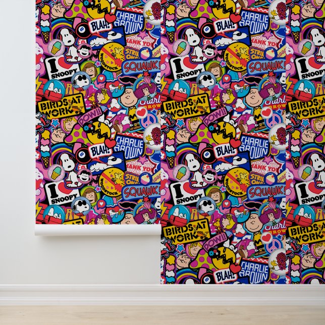 Papel Pintado Cacahuetes | Patrón de parches de mixtape (Solicitud)