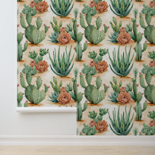 Papel Pintado Cacti y Suculentos Peel y Sti de estilo suroeste