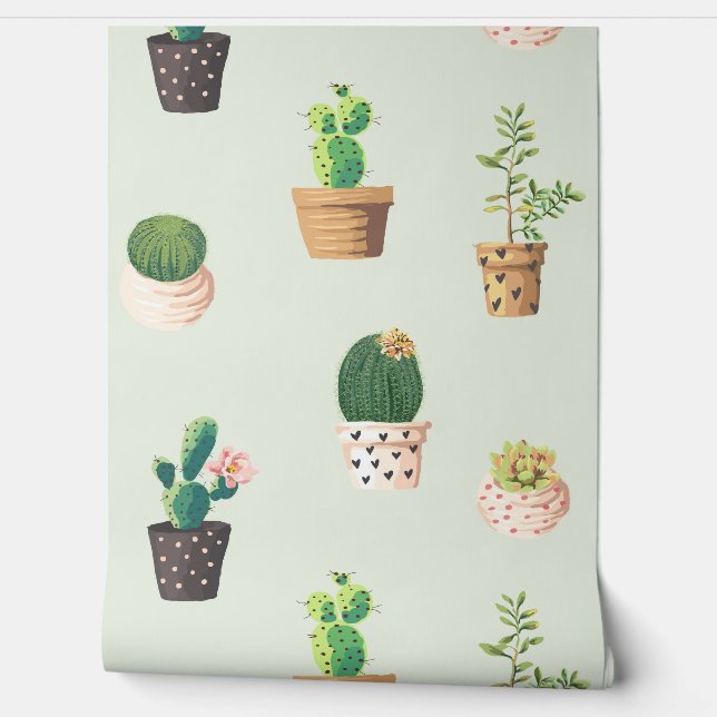 Papel Pintado Cactus (Desenrollar)