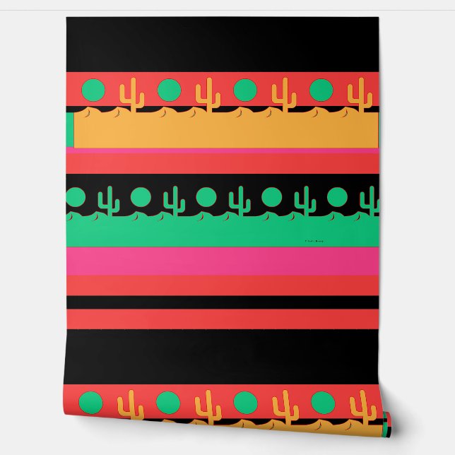 Papel Pintado Cactus del Desierto  (Desenrollar)