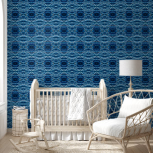 Papel Pintado Cadenas azules pequeñas