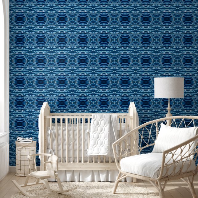 Papel Pintado Cadenas azules pequeñas (Niños)