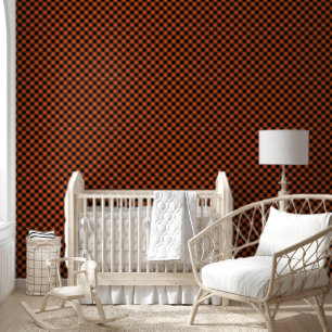 Papel Pintado Caer Naranja Buffalo Rejilla Rejilla Patrones mode