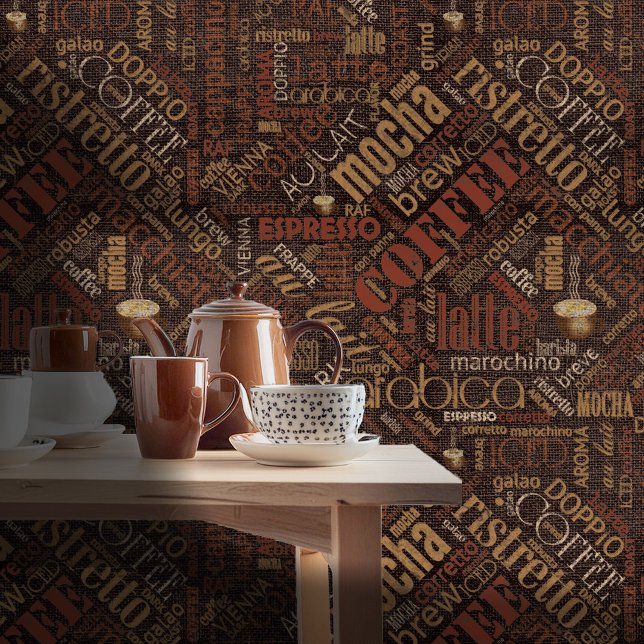 Papel Pintado Café en Burlap Word Cloud Chestnut ID283 (Subido por el creador)