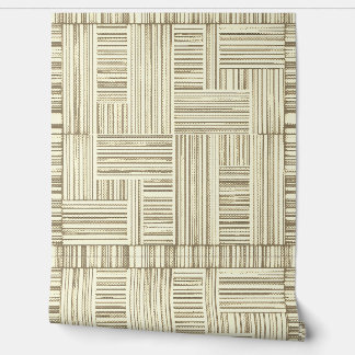 Papel Pintado Café y franjas de crema: pelar y pegar