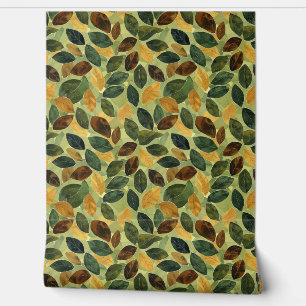 Papel Pintado Caída del sabio amarillo naranja de terracota esta