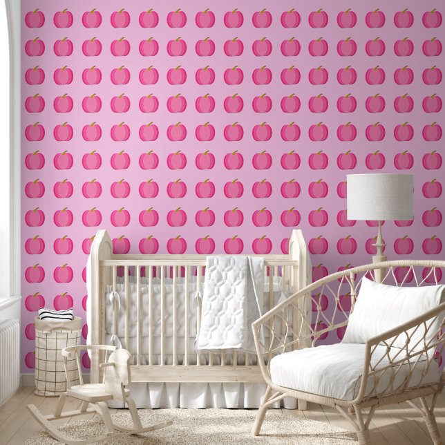 Papel Pintado Calabaza de bebé rosa bonito (Niños)