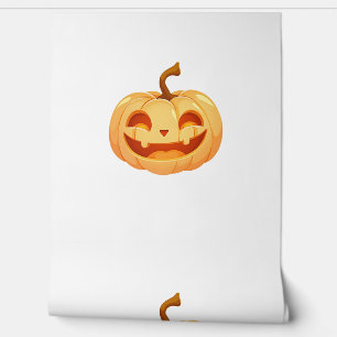 Papel Pintado Calabaza linda Jack O Lantern Turtle Sea Halloween