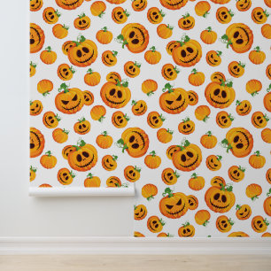 Papel Pintado Calabazas de Halloween con azulejos de Guay