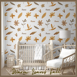 Papel Pintado Cálida naturaleza floral acogedora Las flores otoñ