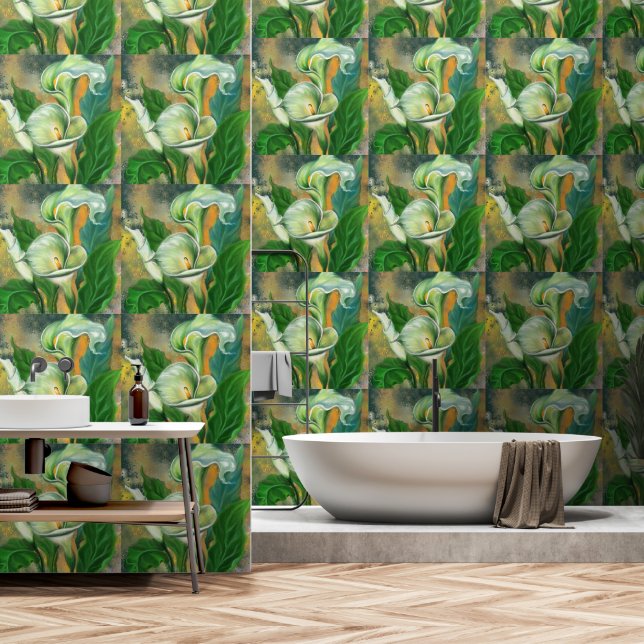 Papel Pintado Calla Lily Flowers (Baño)