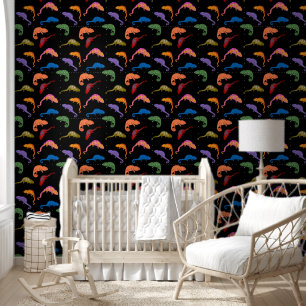 Papel Pintado Camaleones Reptiles Coloridos Lagartos Niños