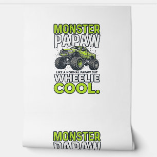 Papel Pintado Camión Monstruo Papá Wheelie Genial Divertido Dise