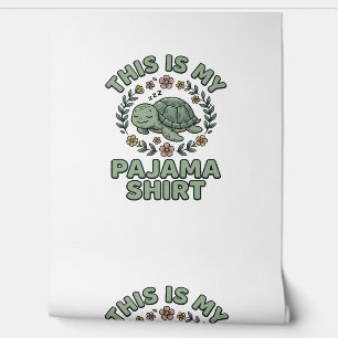 Papel Pintado Camisa De Dormir De Tortuga Lindo Vintage Vector D