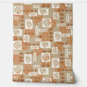 Papel Pintado Camisas hawaianas conchas submarinas de Kua Bay -