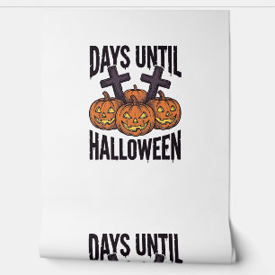 Papel Pintado Camiseta de Cuenta Regresiva de Halloween Diseño d