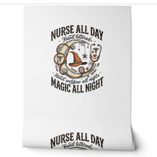 Papel Pintado Camiseta de enfermera de Halloween Médica de turno