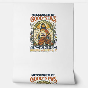Papel Pintado Camiseta de entrega de trabajador postal de Jesús