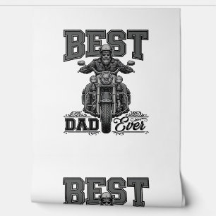 Papel Pintado Camiseta de grabado vintage de motociclista el mej