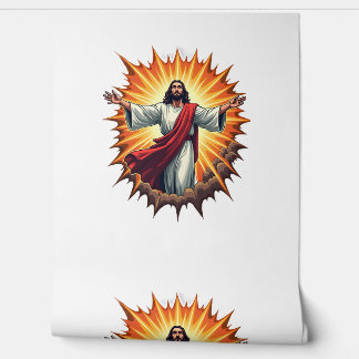 Papel Pintado Camiseta de grabado vintage estallido de victoria 