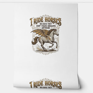 Papel Pintado Camiseta de jinete de fantasía de dragón de caball