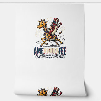 Papel Pintado Camiseta divertida de perro caliente patriótico Am